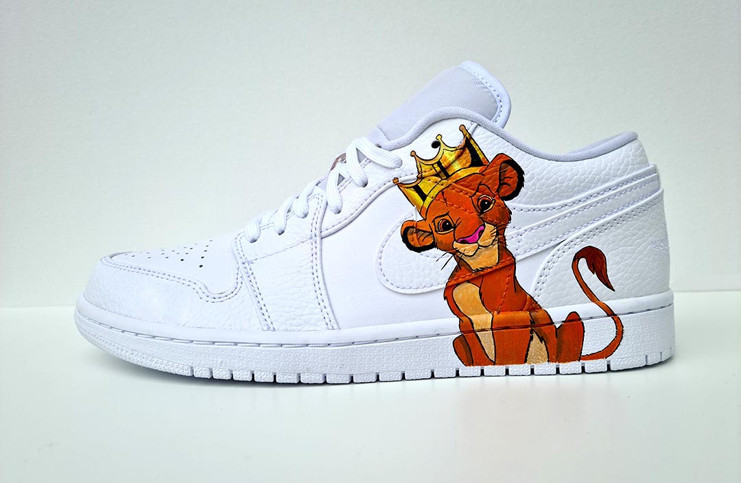 Sneakers Air Jordan 1 Custom Le Roi Lion