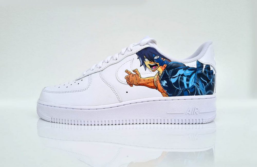 Sneakers Air Force 1 Custom Fairy Tail Gray