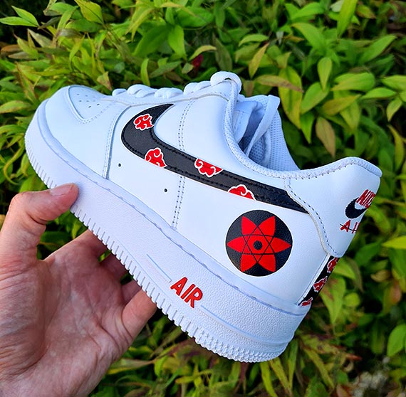 Sneakers Air Force 1 Custom Akatsuki Naruto