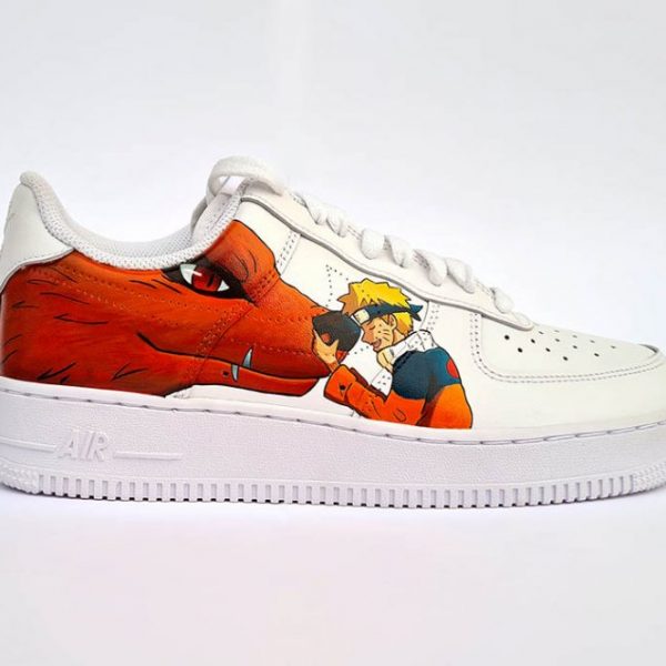 Sneakers Air Force 1 Custom Naruto Kyubi Renard