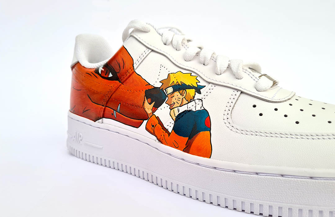 Sneakers Air Force 1 Custom Naruto Kyubi Renard