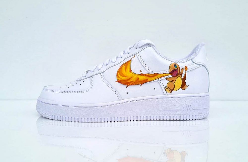 Sneakers Air Force 1 Custom Pokemon Salamèche