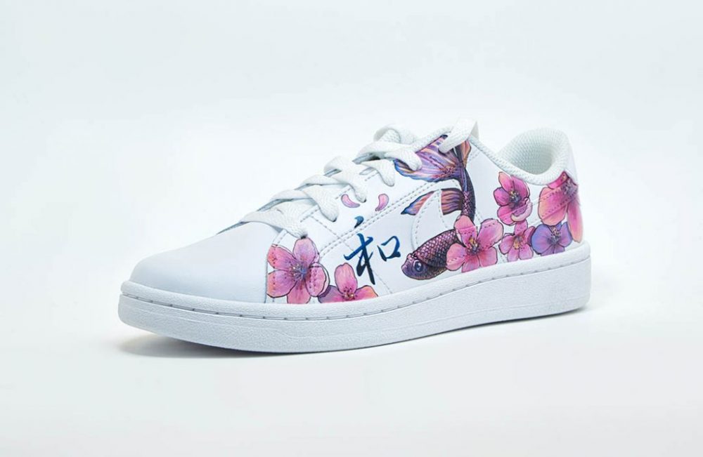 Sneakers Nike Custom Poisson Koï Japon